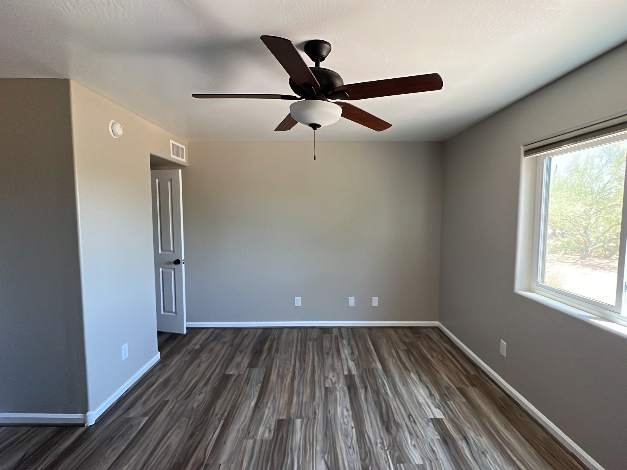 Carefree bedroom after professional painting