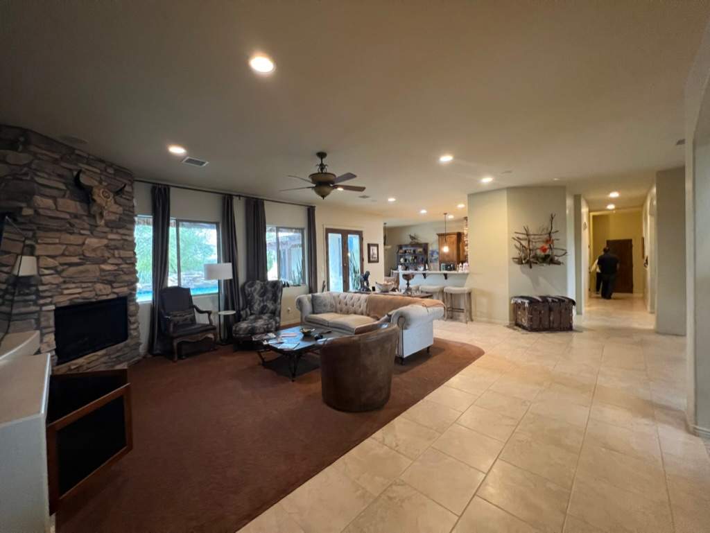 Carefree living room before painting