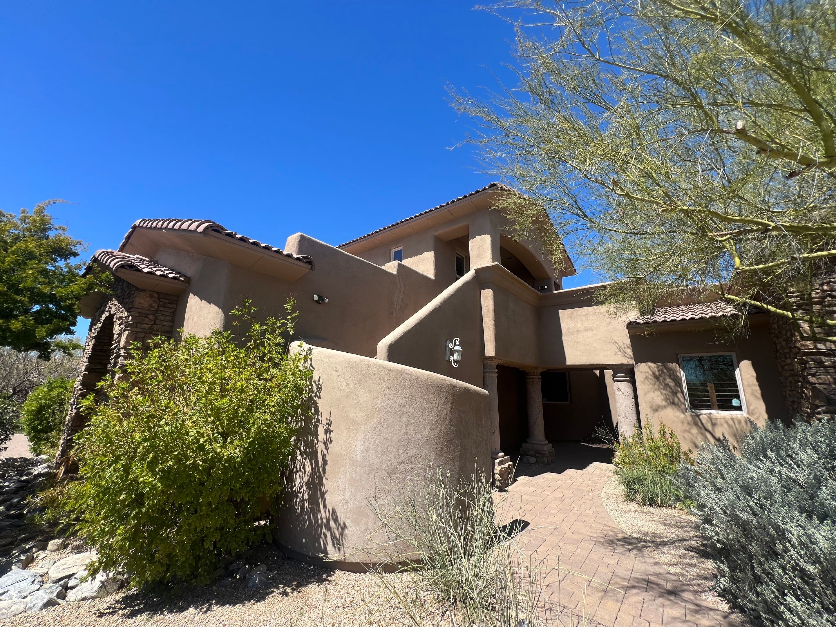 Carefree estate exterior before painting