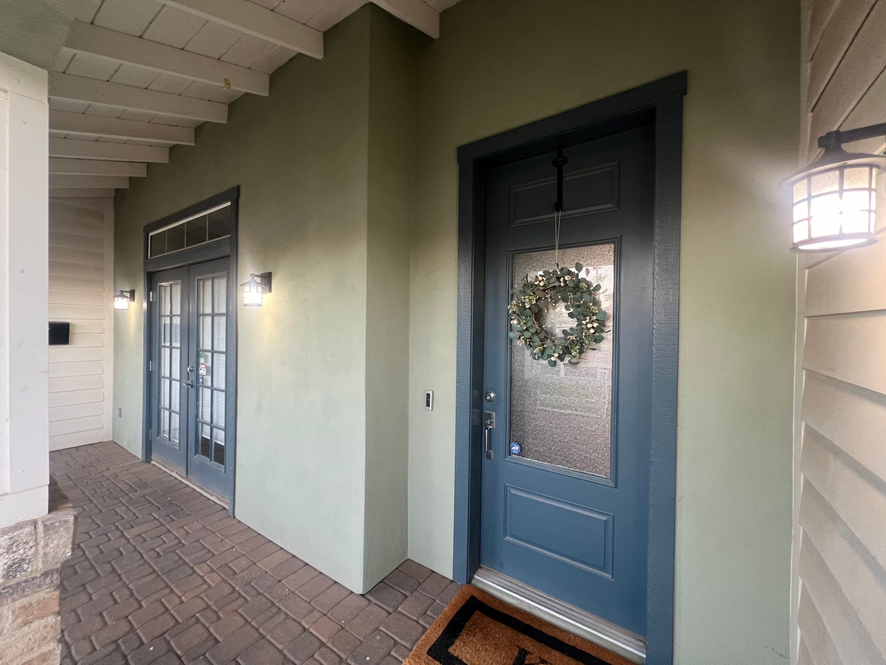 Entrace exterior before painting