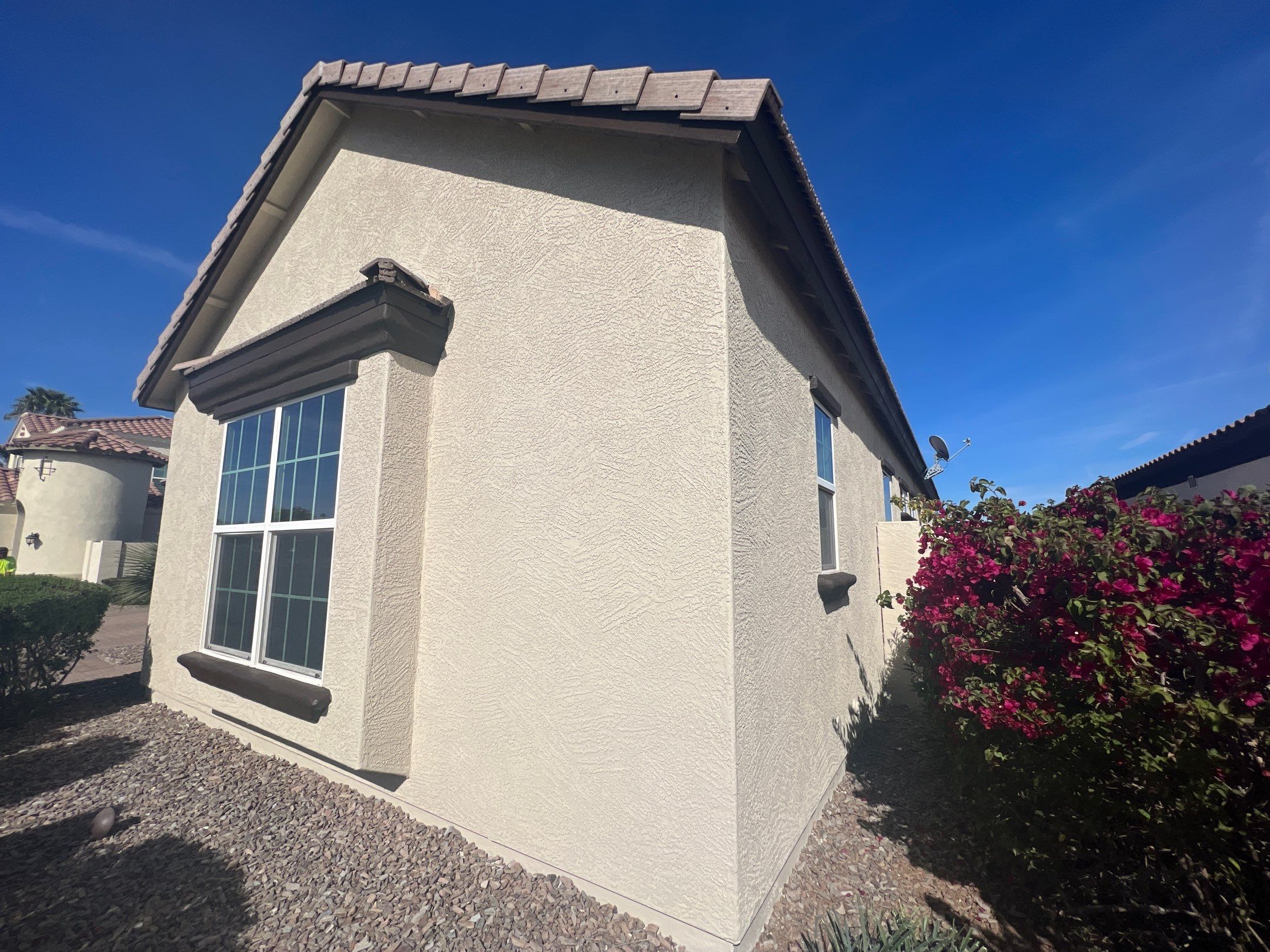 Scottsdale window trim after painting transformation