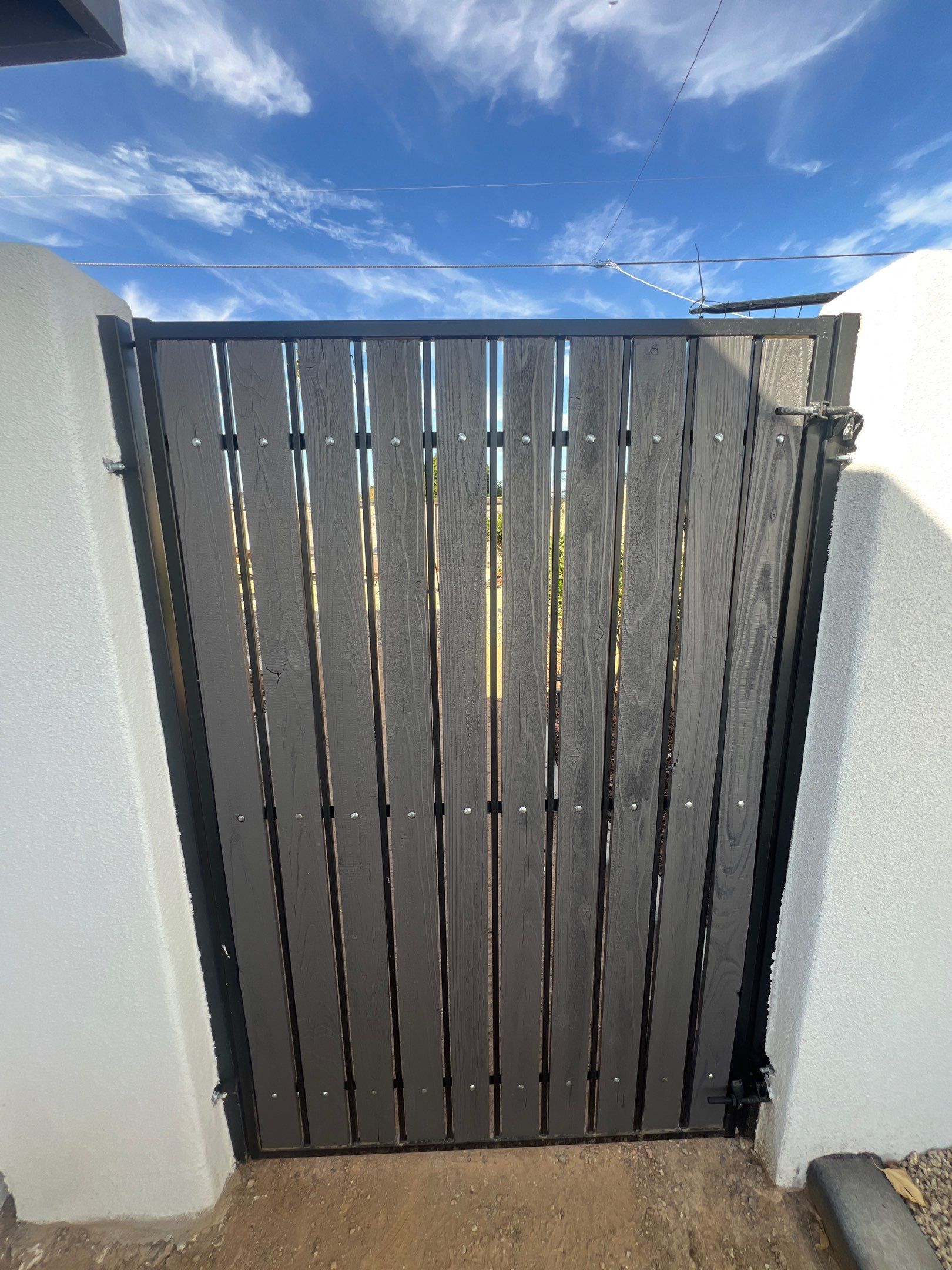 Paradise Valley fence after professional staining