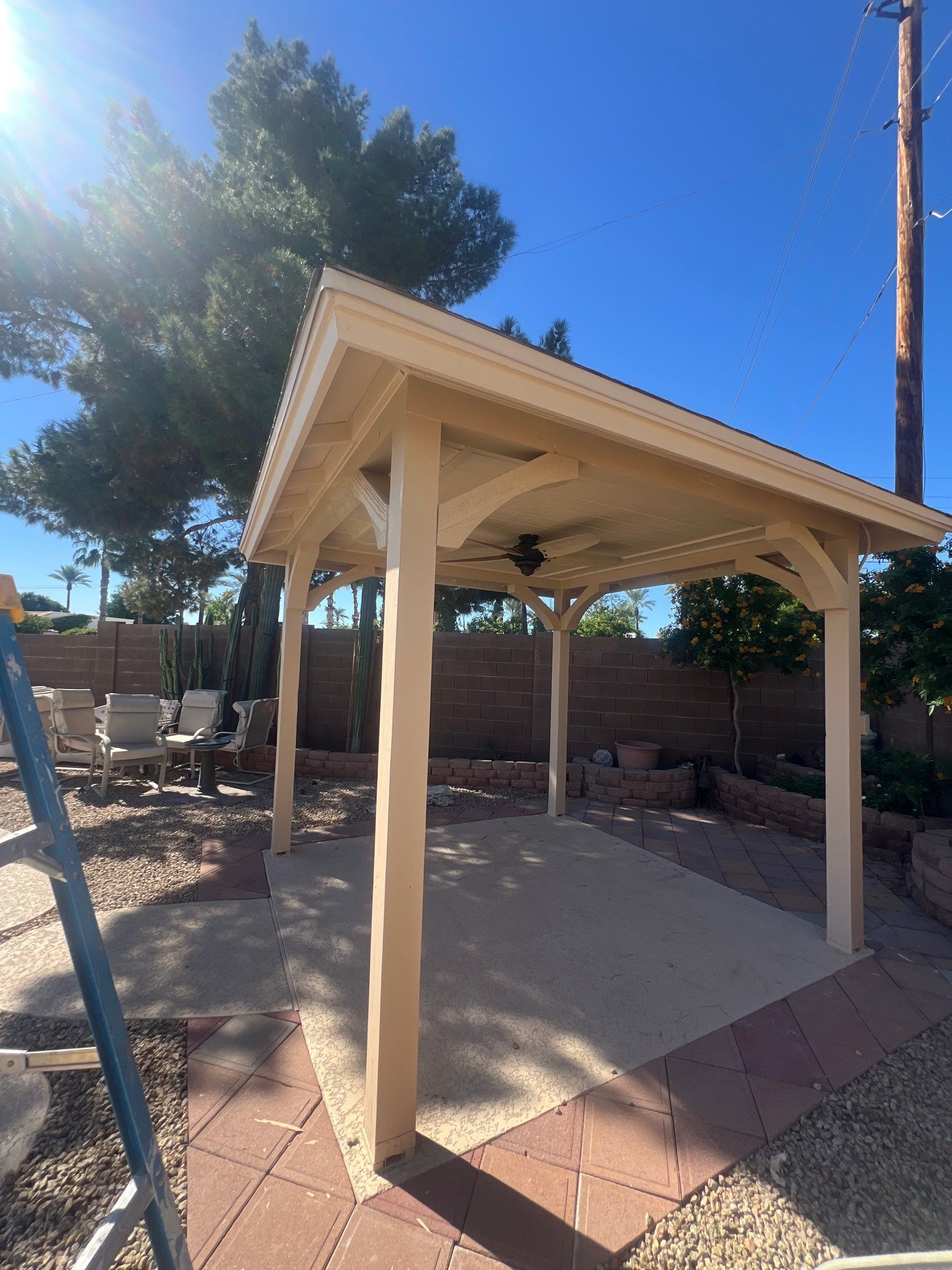 Paradise Valley pavilion after refinishing transformation