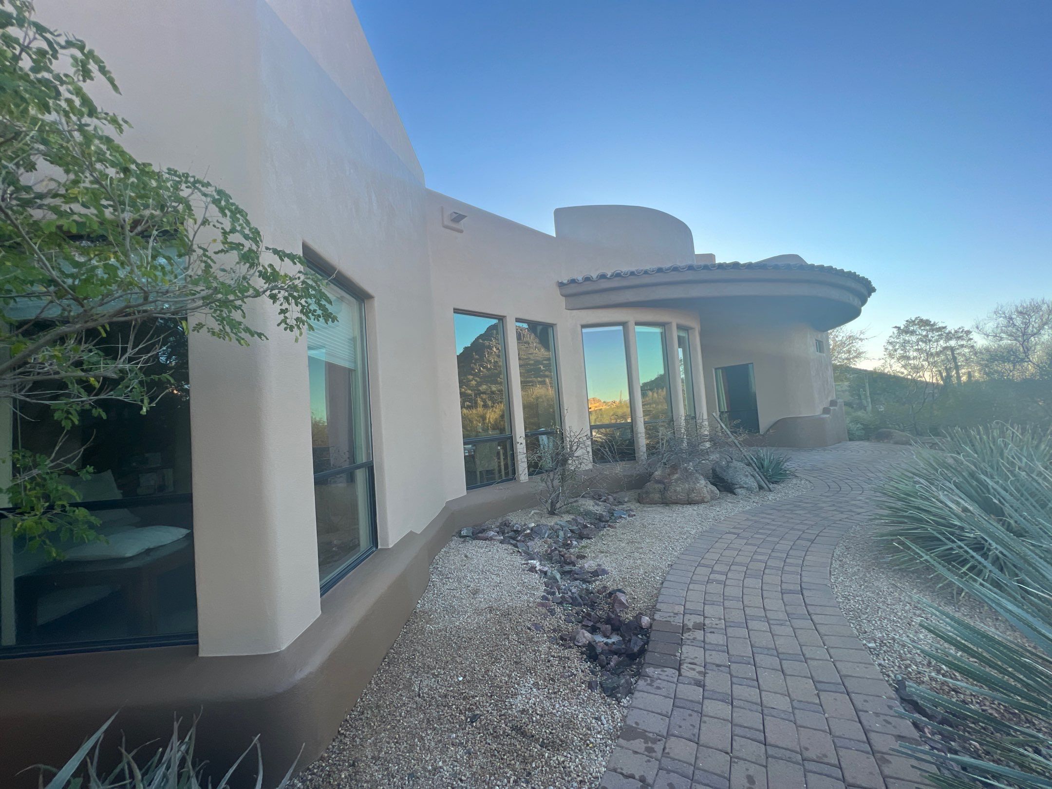 Fountain Hills residential entry after painting