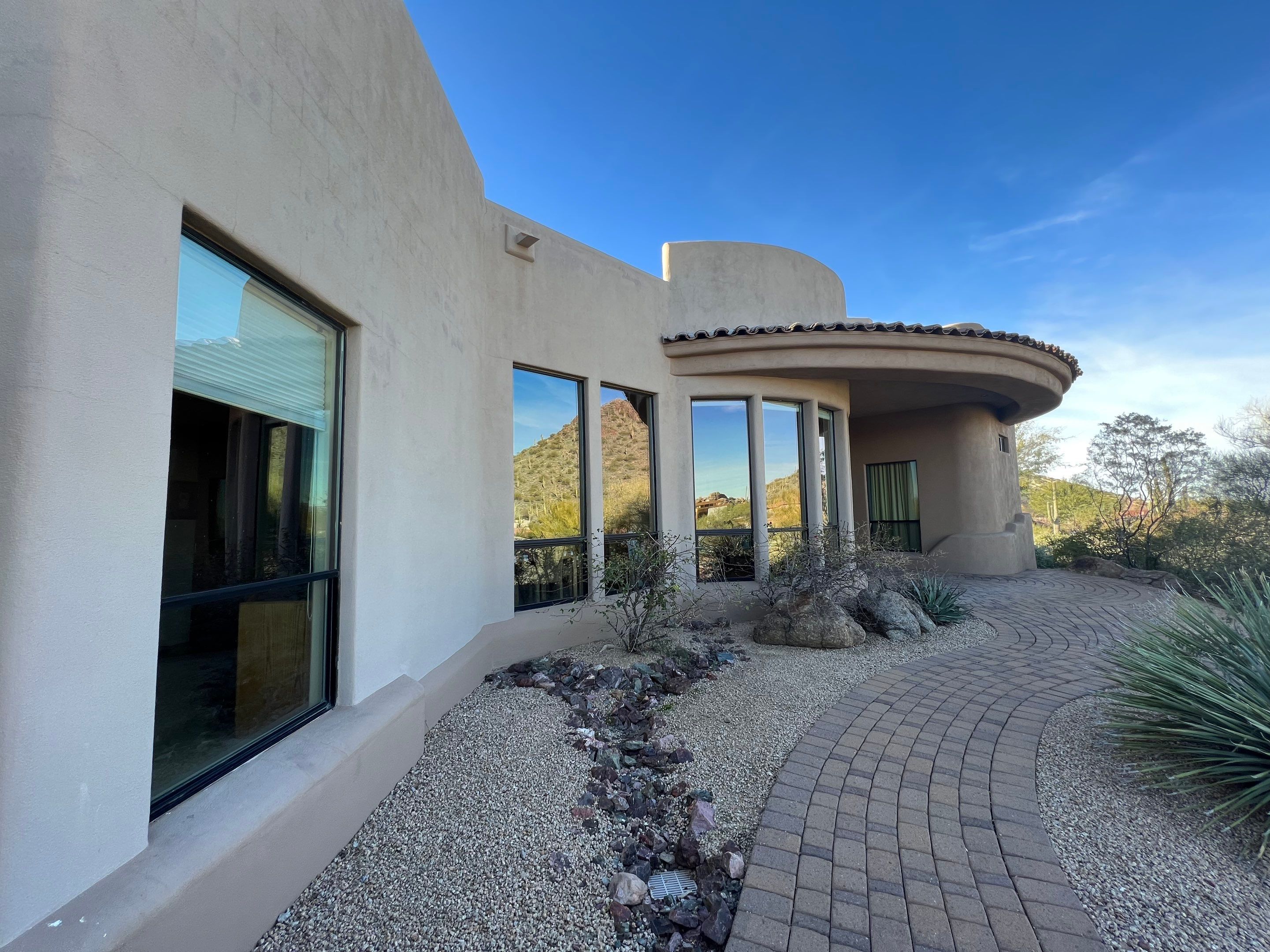 Fountain Hills residential entry before painting