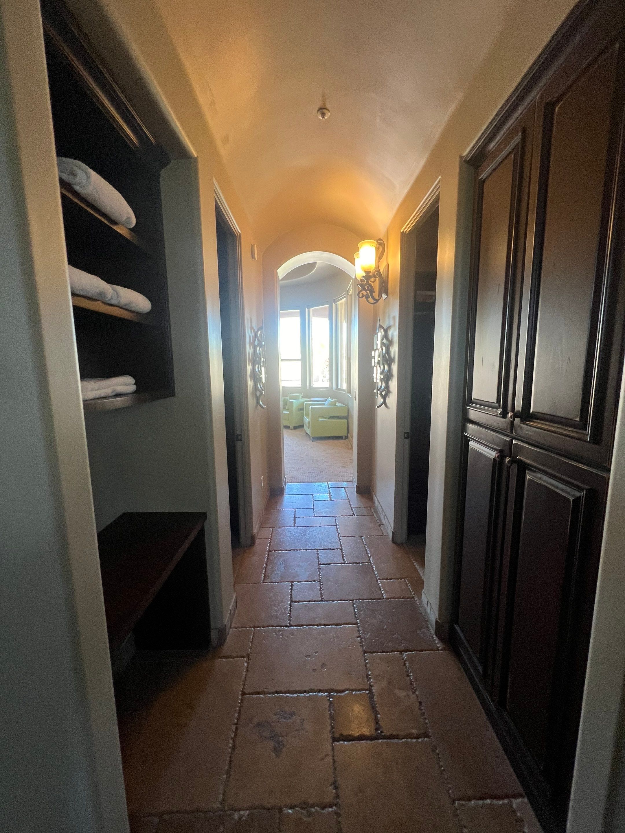 Carefree hallway before painting