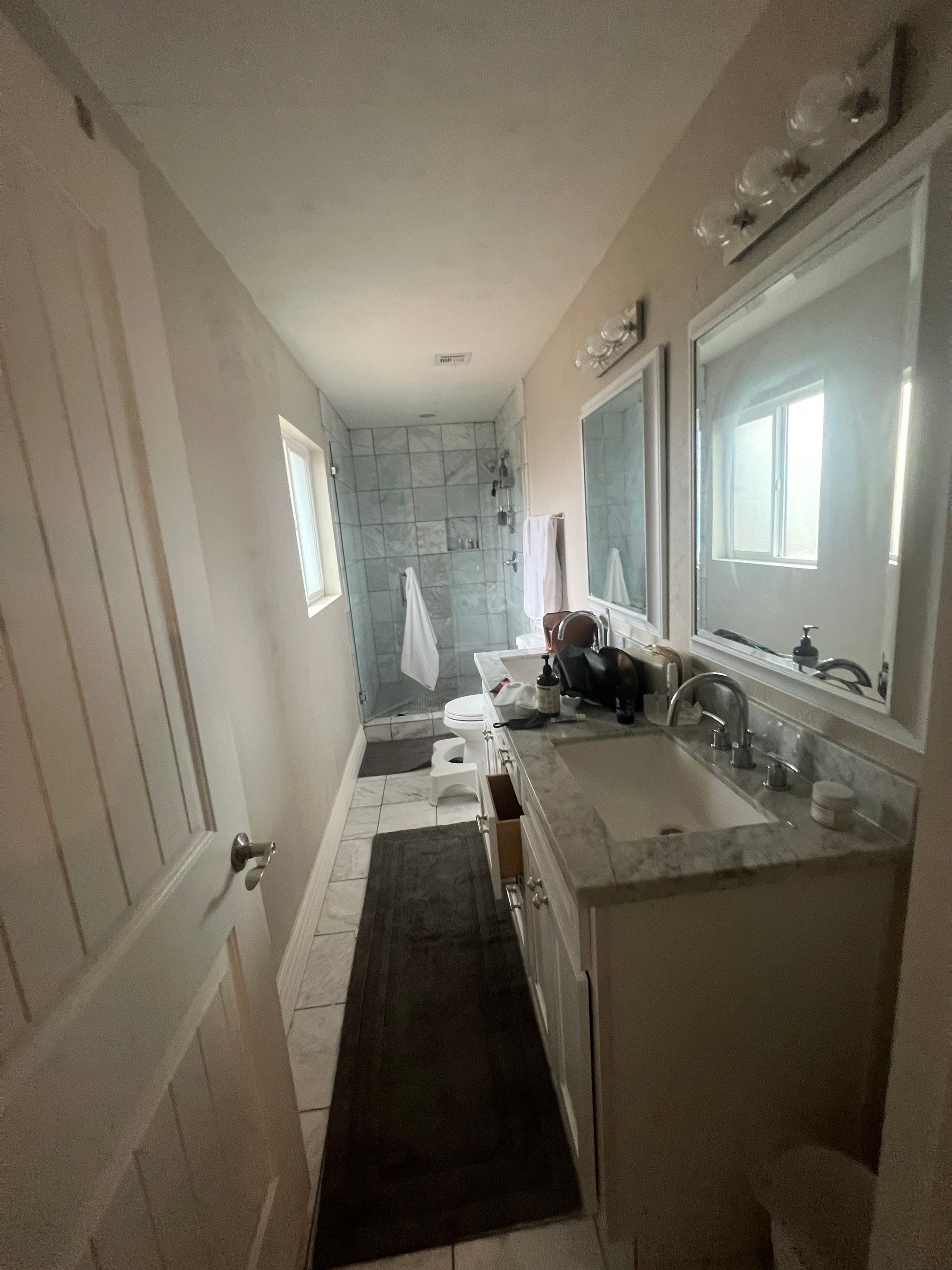 Bathroom before painting