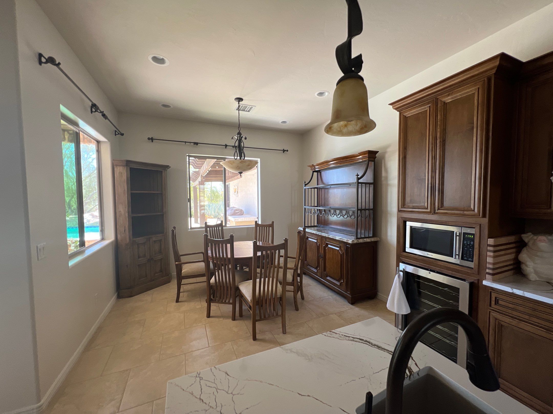 Carefree dining room after painting transformation