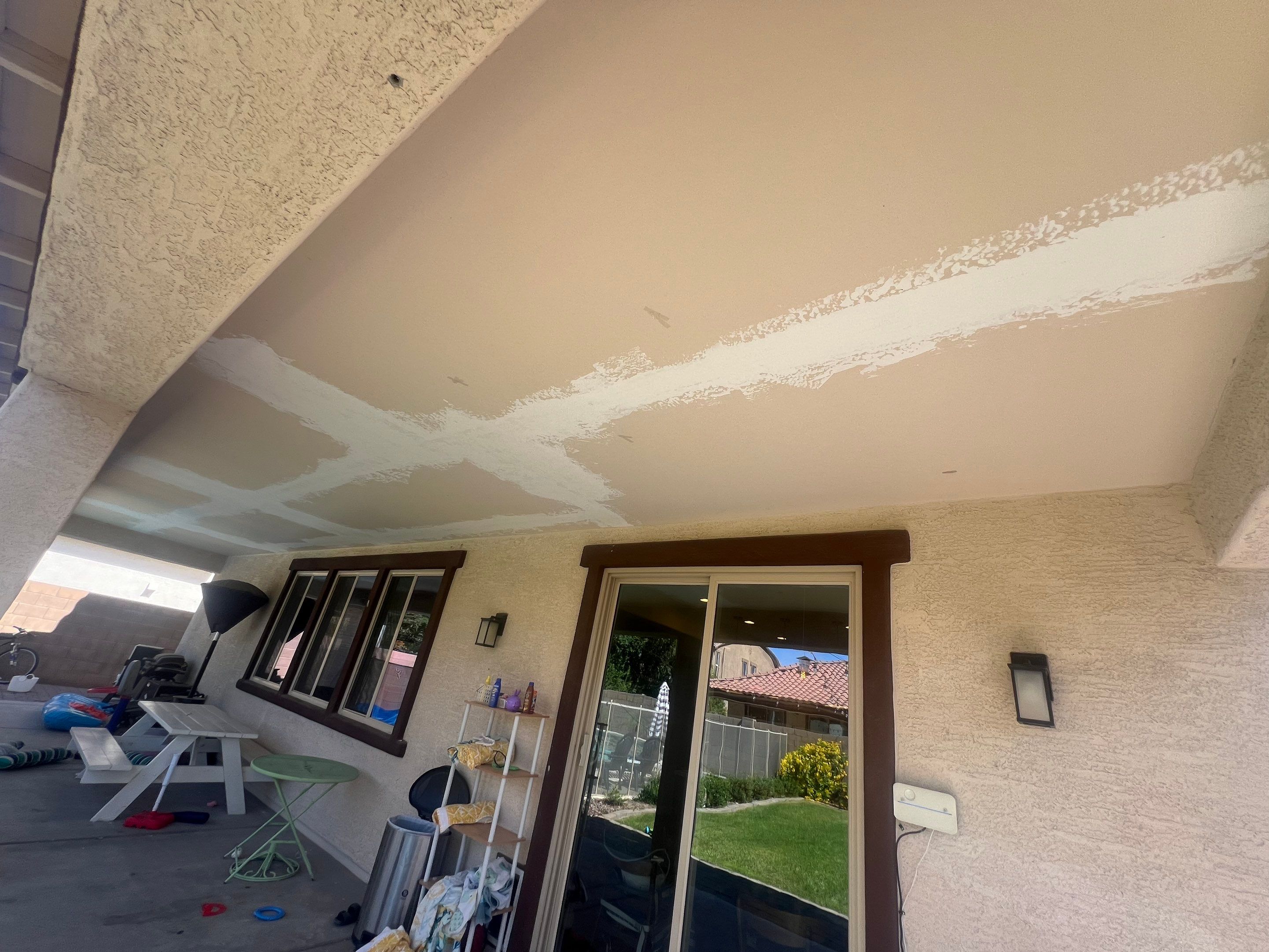 Mesa house backyard entrance before painting