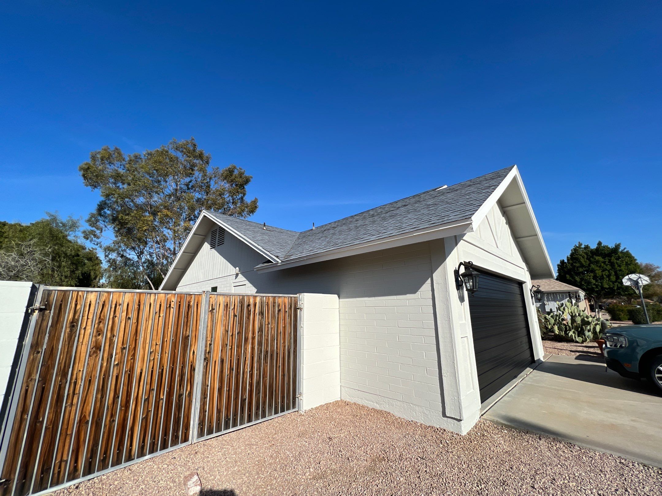Mesa home exterior and garage after expert painting