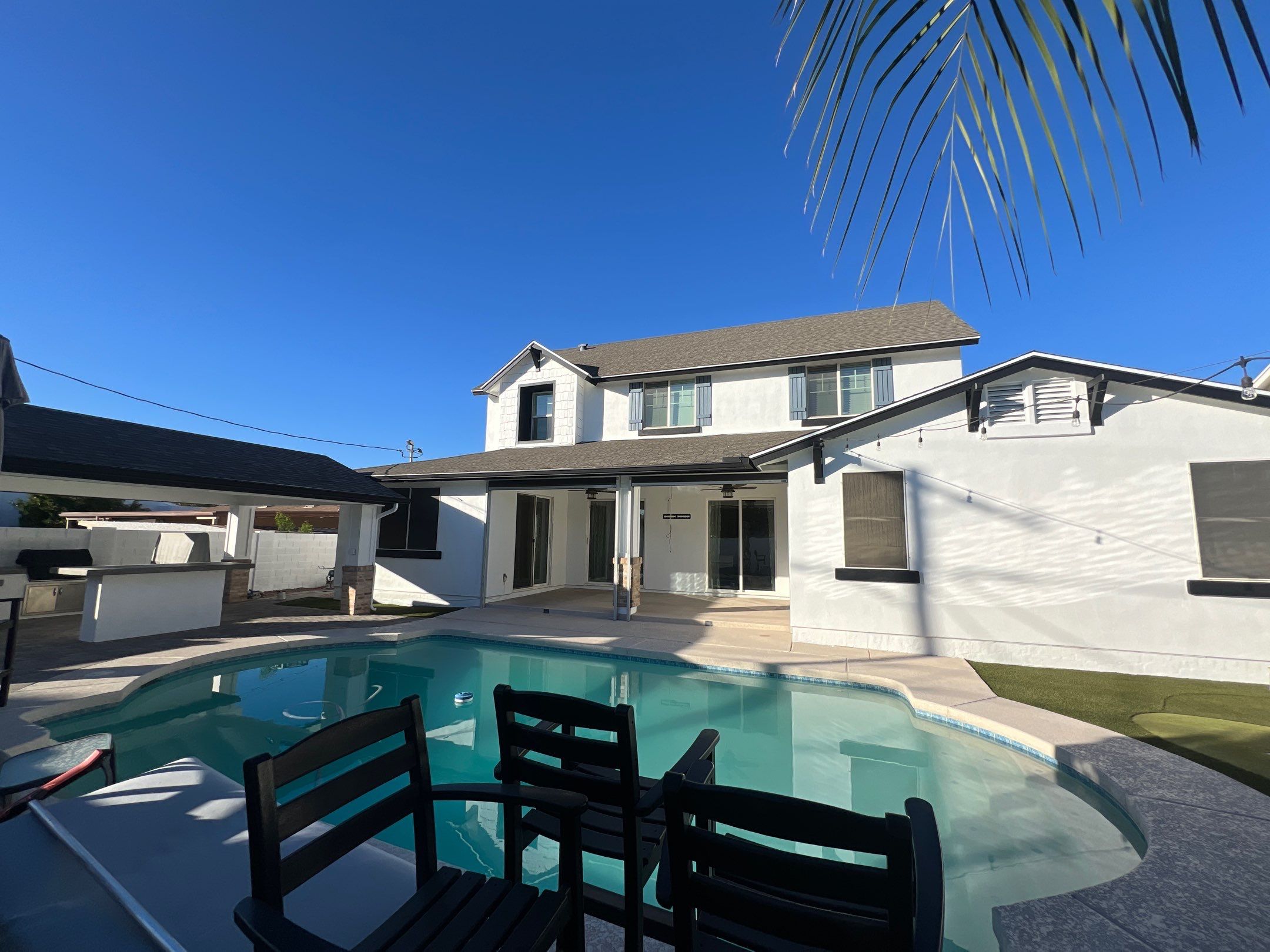 Paradise Valley residential outdoor living area after painting