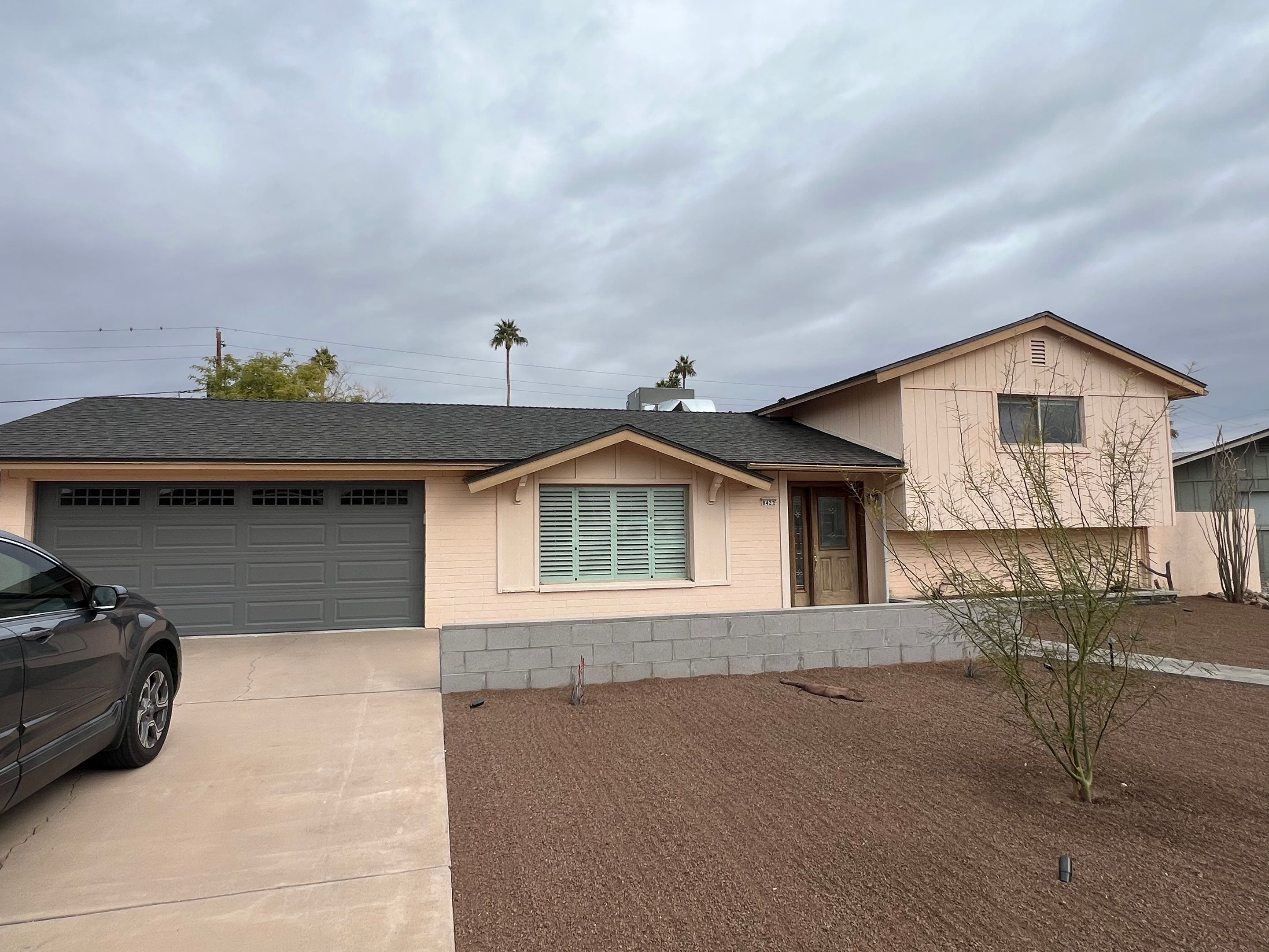 Scottsdale house exterior before painting