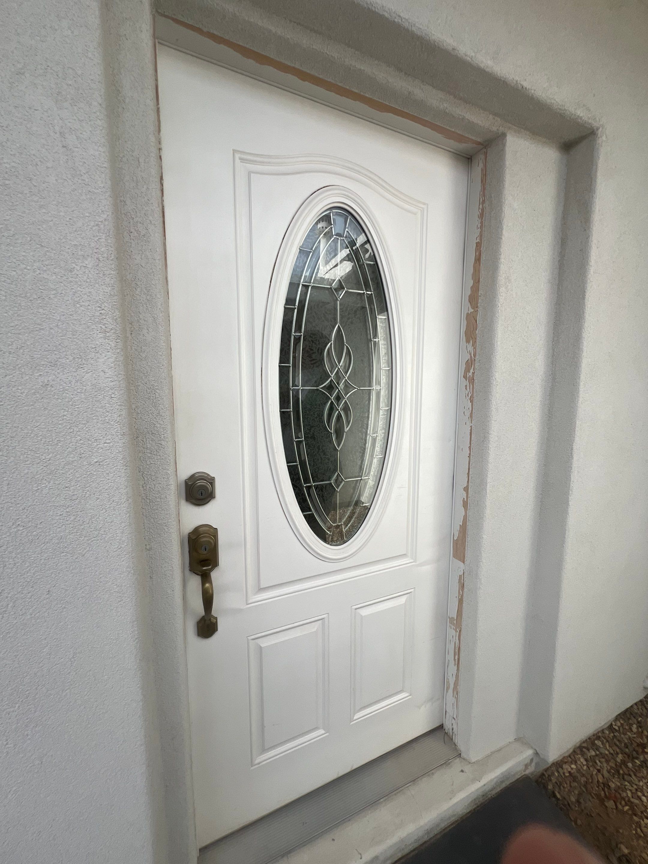 Front door refinish before painting
