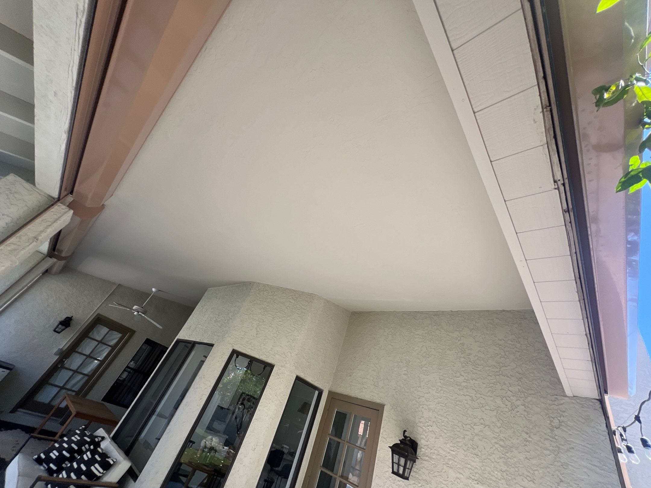 Ceiling refinish after painting